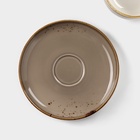 УЦЕНКА Чайная пара Magistro "Церера" чашка 250 мл, блюдце 16,3х2 см, цвет коричневый - Фото 3