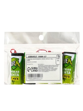 Липкая лента от мух SAFEX 5 шт.  (артикул 10864517)  большой выбор товаров оптом и в розницу по низким ценам с доставкой