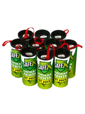 Липкая лента от мух SAFEX 10 шт.