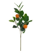 Цветы искусственные "Ветка мандарина" d-3,5 см 44 см, оранжевый - фото 68178376