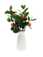 Цветы искусственные "Ветка мандарина" d-3,5 см 44 см, оранжевый - фото 68178378