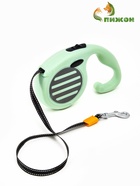 Рулетка - поводок для собак, лента 3 м, зелёная - фото 68178396