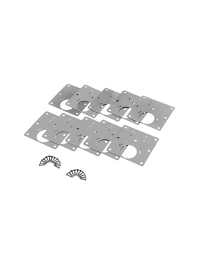 Ремкомплект для мебельной петли ТУНДРА, пластина 9×9 см, набор 10 шт.  (артикул 10941697)  большой выбор товаров оптом и в розницу по низким ценам с доставкой