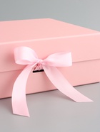 Коробка подарочная с бантом, складная, розовая, 29×22×10.5 см - фото 809455963