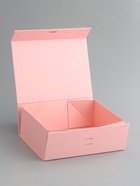 Коробка подарочная с бантом, складная, розовая, 29×22×10.5 см - фото 809455964
