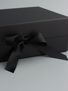 Коробка подарочная с бантом, складная, чёрная, 29×22×10.5 см - фото 809455967