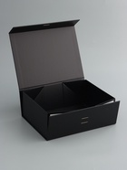 Коробка подарочная с бантом, складная, чёрная, 29×22×10.5 см - фото 809455968