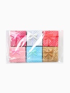 Набор подарочных коробочек под кольцо 6 шт. «Горошек» с бантом, 4.5×4.5 см, МИКС - фото 68178438