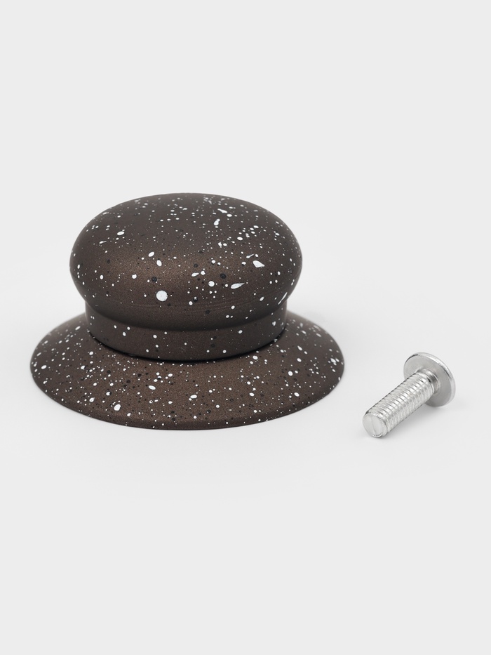 Ручка для крышки на посуду Magistro «Апикаль», d=6.2 см, пластик, коричневая - Фото 1