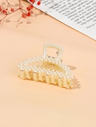 Крабик для волос «Лиллиан», дуга, 7.5 см, белый (комплект 12 шт) - фото 68975378