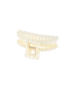 Крабик для волос «Синтия», дуга, 9 см, белый - Фото 4