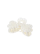 Крабик для волос «Синтия», бантик, 9 см, белый (комплект 12 шт) - фото 68975394