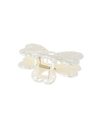 Крабик для волос «Синтия», бантик, 9 см, белый (комплект 12 шт) - фото 68975395