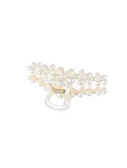 Крабик для волос «Эмилин», цветы, 9.5 см, белый - Фото 4