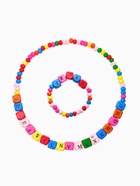 Набор детский «Выбражулька» 2 предмета: бусы, браслет d=6 см алфавит, дерево, разноцветный (комплект 2 шт) - фото 68178493