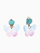 Набор детских украшений «Выбражулька. Бабочка», 3 предмета: бусы, браслет d=6 см, клипсы, белый, голубой - фото 68178508