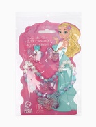 Набор детских украшений «Выбражулька. Бабочка», 3 предмета: бусы, браслет d=6 см, клипсы, белый, голубой - фото 68178512