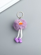 Брелок для ключей на кольце «Пушистик. Утёнок», сиреневая дымка, h=10 см - Фото 2