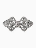 Зажим для кардигана «Ажур. Лепестки», белый в серебре - фото 68178542