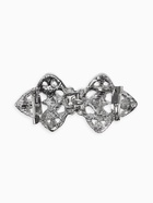 Зажим для кардигана «Ажур. Лепестки», белый в серебре - фото 68178543