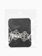 Зажим для кардигана «Ажур. Лепестки», белый в серебре - фото 68178548