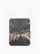 Зажим для кардигана «Ажур. Веер», белый в золоте - фото 68178583