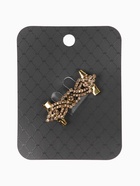 Зажим для кардигана «Ажур», коричневый в чернёном золоте - фото 68178595