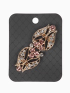 Зажим для кардигана «Ажур. Бутон», цвет бело-золотой в золоте - фото 68178602