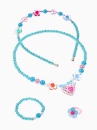 Комплект детский «Выбражулька. Сердце», 4 предмета: клипсы, бусы, кольцо, ободок, МИКС - Фото 3