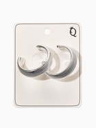 Серьги кольца «Пружина», d=3 см, цвет серебро - фото 68178669