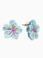 Серьги гвоздики «Цветок Лилии», голубые (комплект 2 шт) - фото 68178672