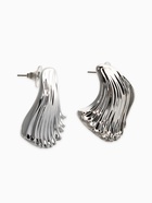 Серьги «Волна», цвет серебро (комплект 2 шт) - фото 68178680
