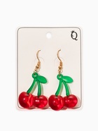 Серьги висячие «Вишня», на петельке. цветные в золоте (комплект 2 шт) - фото 68178683