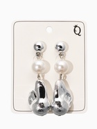 Серьги «Жемчуг барокко». белые в серебре - фото 68178701