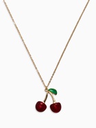 Кулон на цепочке «Черешня», 40 см, бордово-зелёный в золоте (комплект 2 шт) - фото 68178729