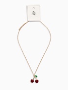 Кулон на цепочке «Черешня», 40 см, бордово-зелёный в золоте (комплект 2 шт) - фото 68178732