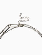 Кулон на цепочке 2 яруса «Вишня», 40 и 50 см, бордовый в серебре - Фото 3