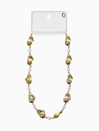 Бусы «Жемчуг Борокко», белые в золоте, 40 см - Фото 5