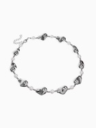 Бусы «Жемчуг Борокко», белые в серебре 40 см - Фото 4