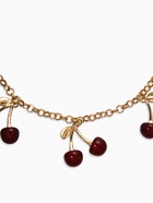 Цепь с подвесками «Вишня», 40 см, бордовая в золоте - фото 809456430