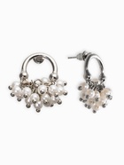 Серьги «Жемчужный виноград», белые в серебре - фото 68178782