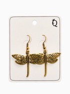 Серьги висячие «Аутентичность. Стрекоза», металл, цвет чернёное золото (комплект 2 шт) - фото 68178789