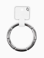 Браслет на резинке «Стиль. Гладкость», пластик, цвет серебро - фото 68178796