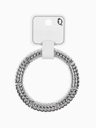 Браслет на резинке «Стиль. Резной», пластик, цвет серебро - фото 68178803