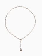 Цепь с подвеской «Жемчужина», вытянутое звено, L=45 см, белая в золоте - Фото 1