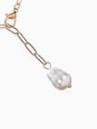 Цепь с подвеской «Жемчужина», вытянутое звено, белая в золоте (комплект 2 шт) - фото 68178807