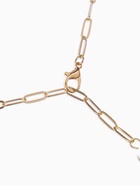 Цепь с подвеской «Жемчужина», вытянутое звено, белая в золоте (комплект 2 шт) - фото 68178808