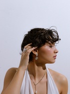 Цепь с подвеской «Жемчужина», вытянутое звено, L=45 см, белая в серебре - Фото 8