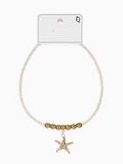Кулон на шнурке «Морская звезда», цвет бело-золотой - фото 68178828