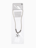 Кулон на шнурке «Морская звезда», бело-серебристый - фото 68178840